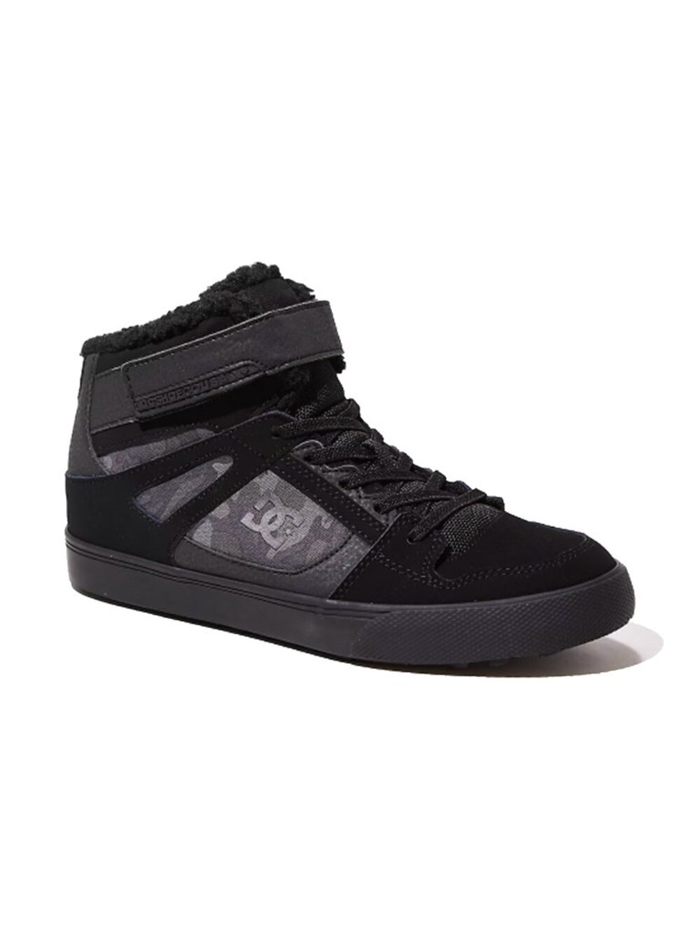 DC Pure High Top Shoes Black & Camp Women NWB